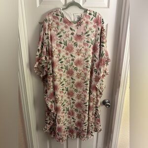 Dainty Jewells Pink and Green Floral Dress